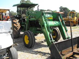 JOHN DEERE 2755 WITH 245 LOADER/BUCKET/HAY SPEAR