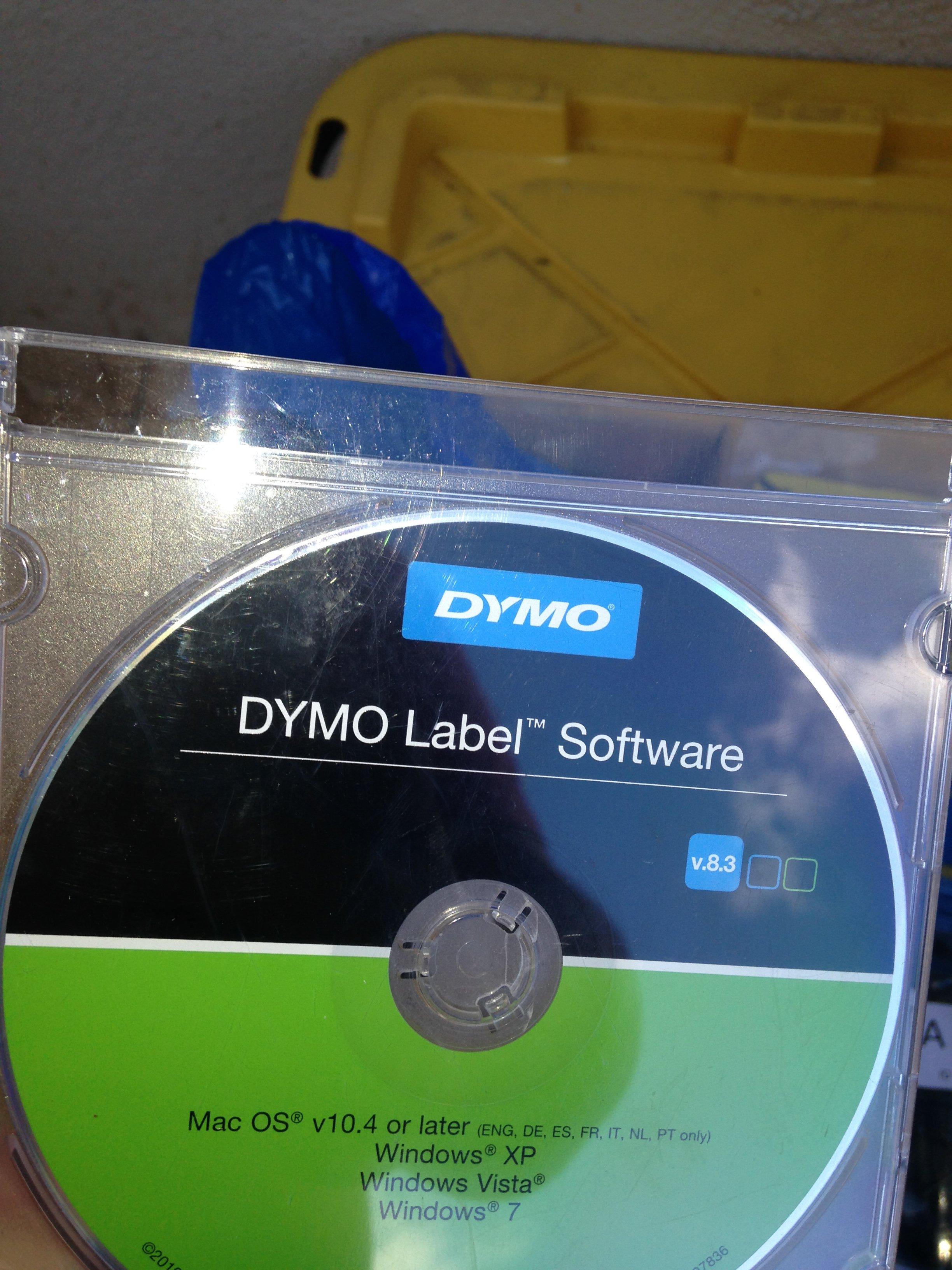 DYMO label printer 450 twin printer plus bin full of accessories and labels