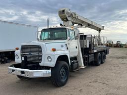 1995 Ford F-800 Flatbed Crane Truck - Diesel