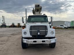 1995 Ford F-800 Flatbed Crane Truck - Diesel