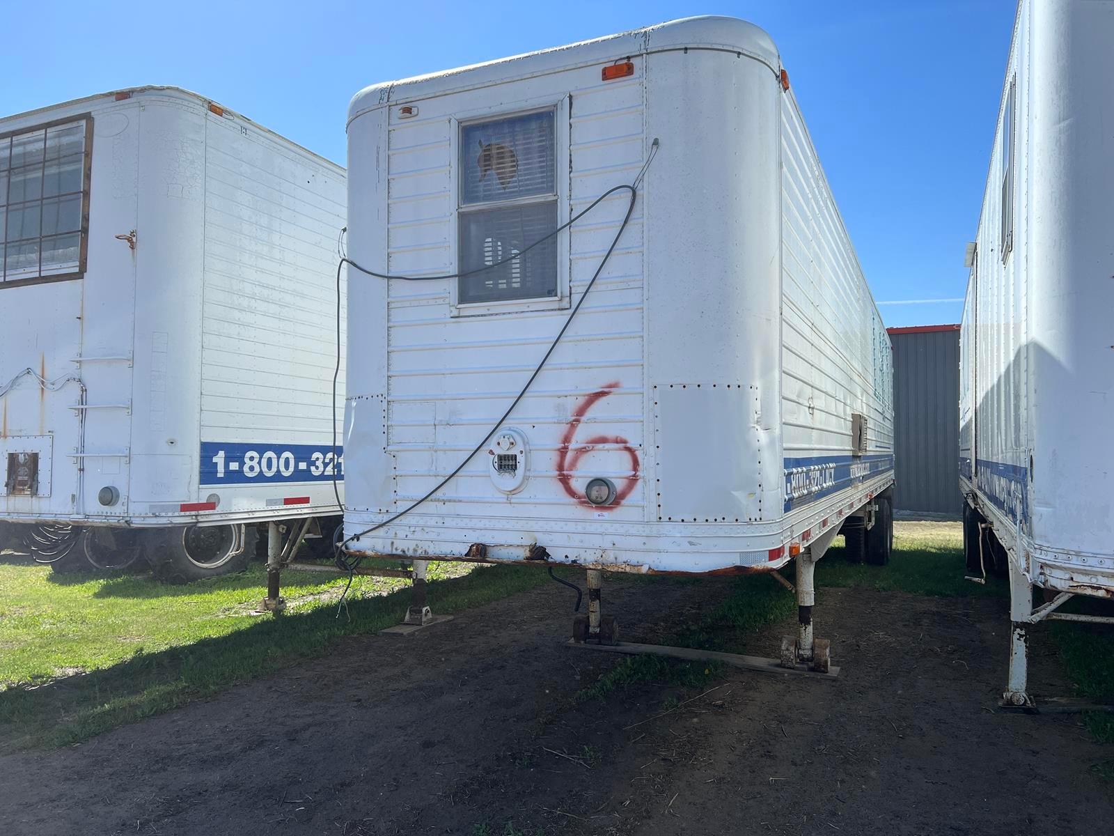 1949 Brown 41ft Enclosed Dry Van Jobsite Trailer