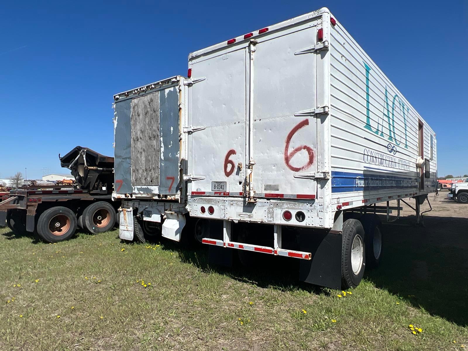 1949 Brown 41ft Enclosed Dry Van Jobsite Trailer