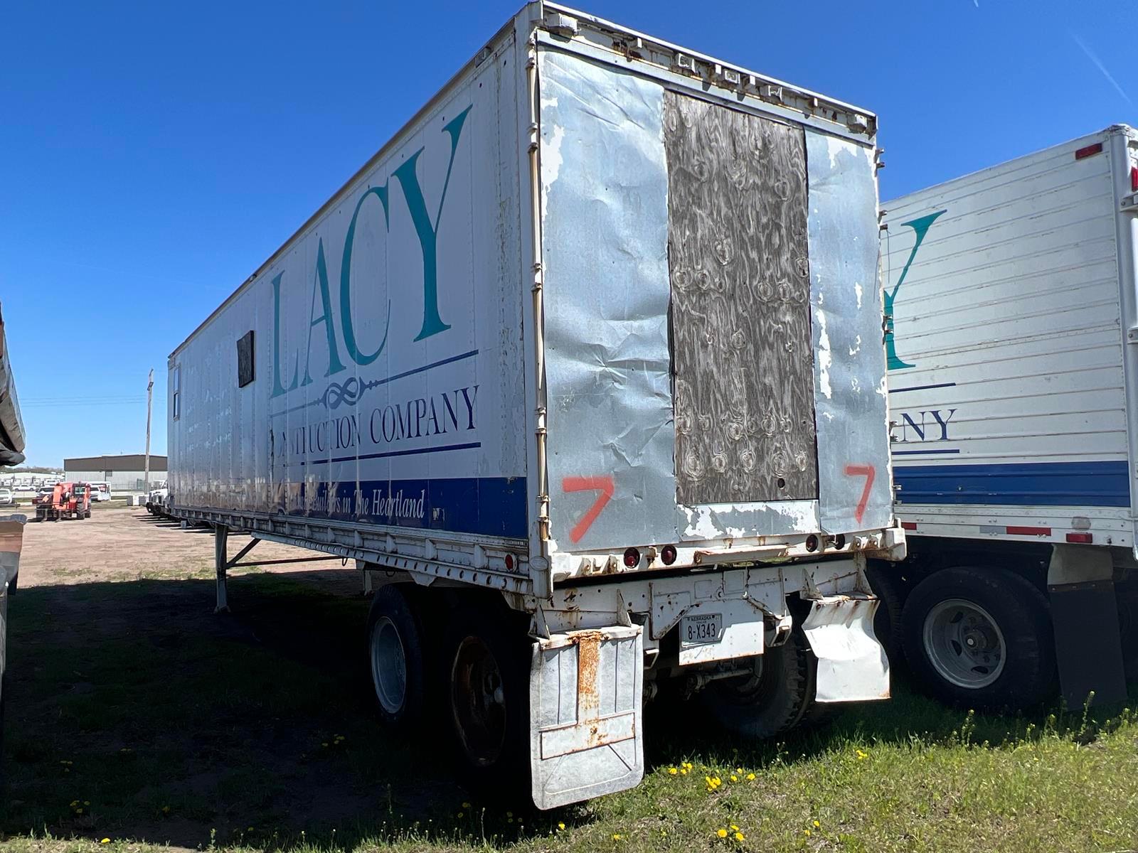 1969 Strick 40ft Dry Van Jobsite Trailer