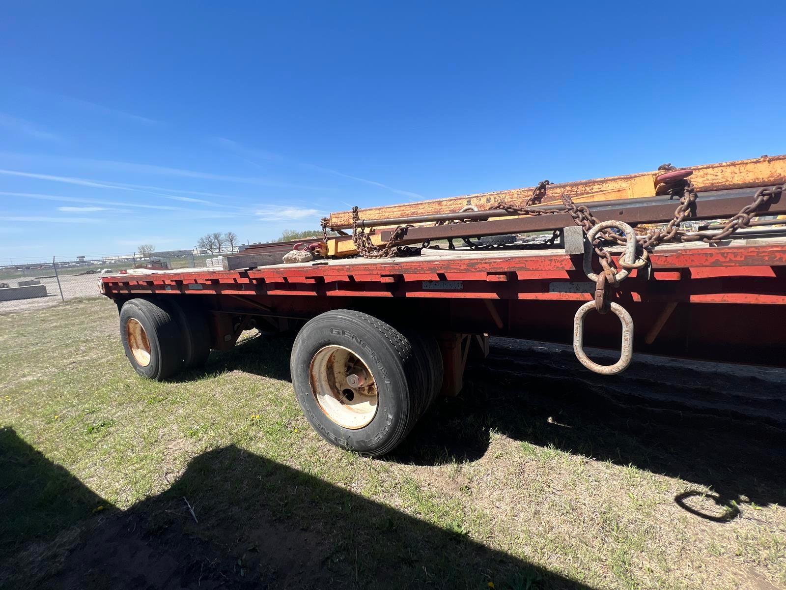 1986 Great Dane 45ft Spread Axle Flatbed Trailer