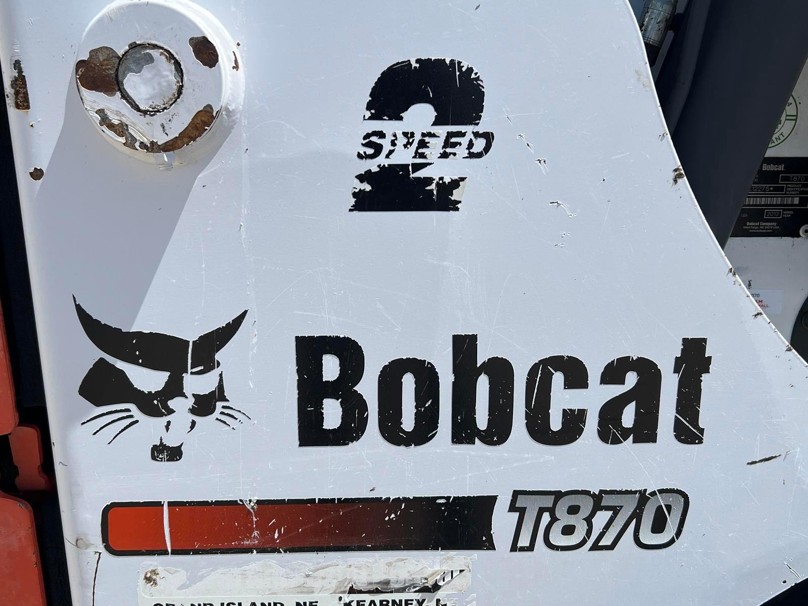 2013 Bobcat T870 Track Skid Steer - Diesel