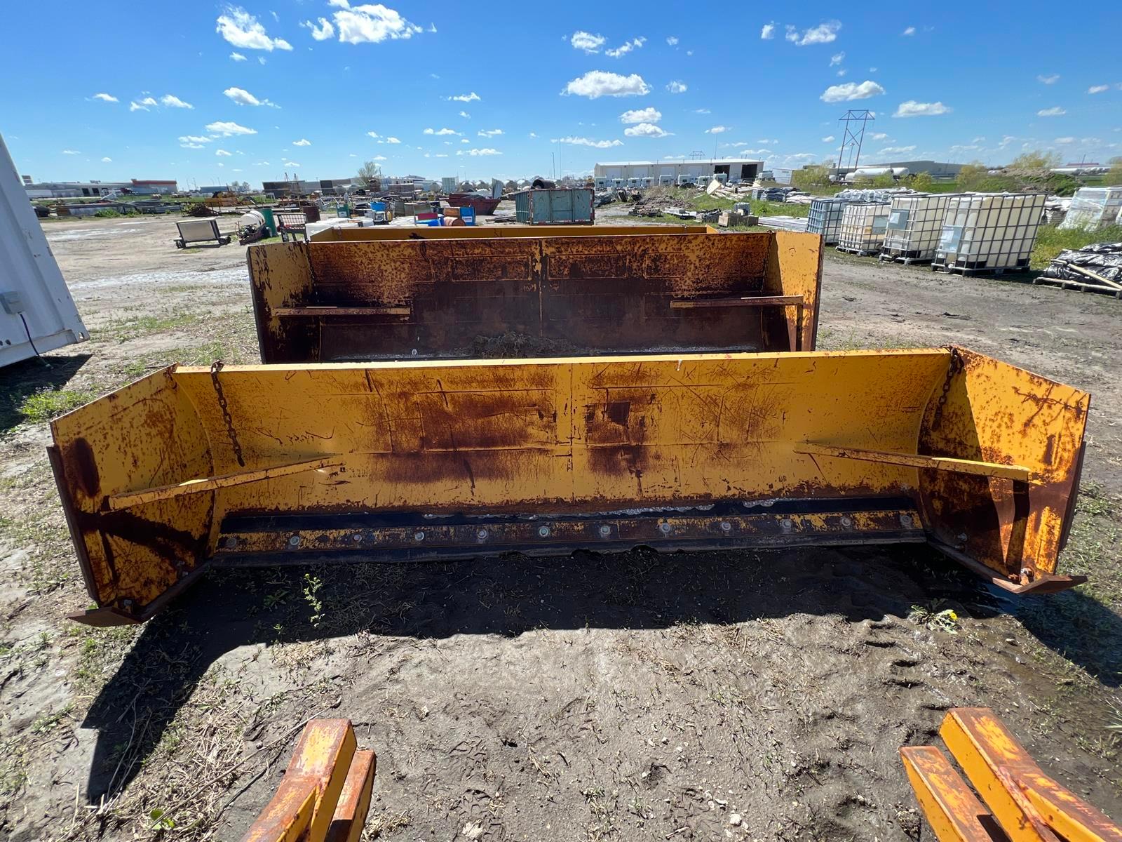 Pro-tech Sp12l Snow Pusher For Wheel Loader, 12ft