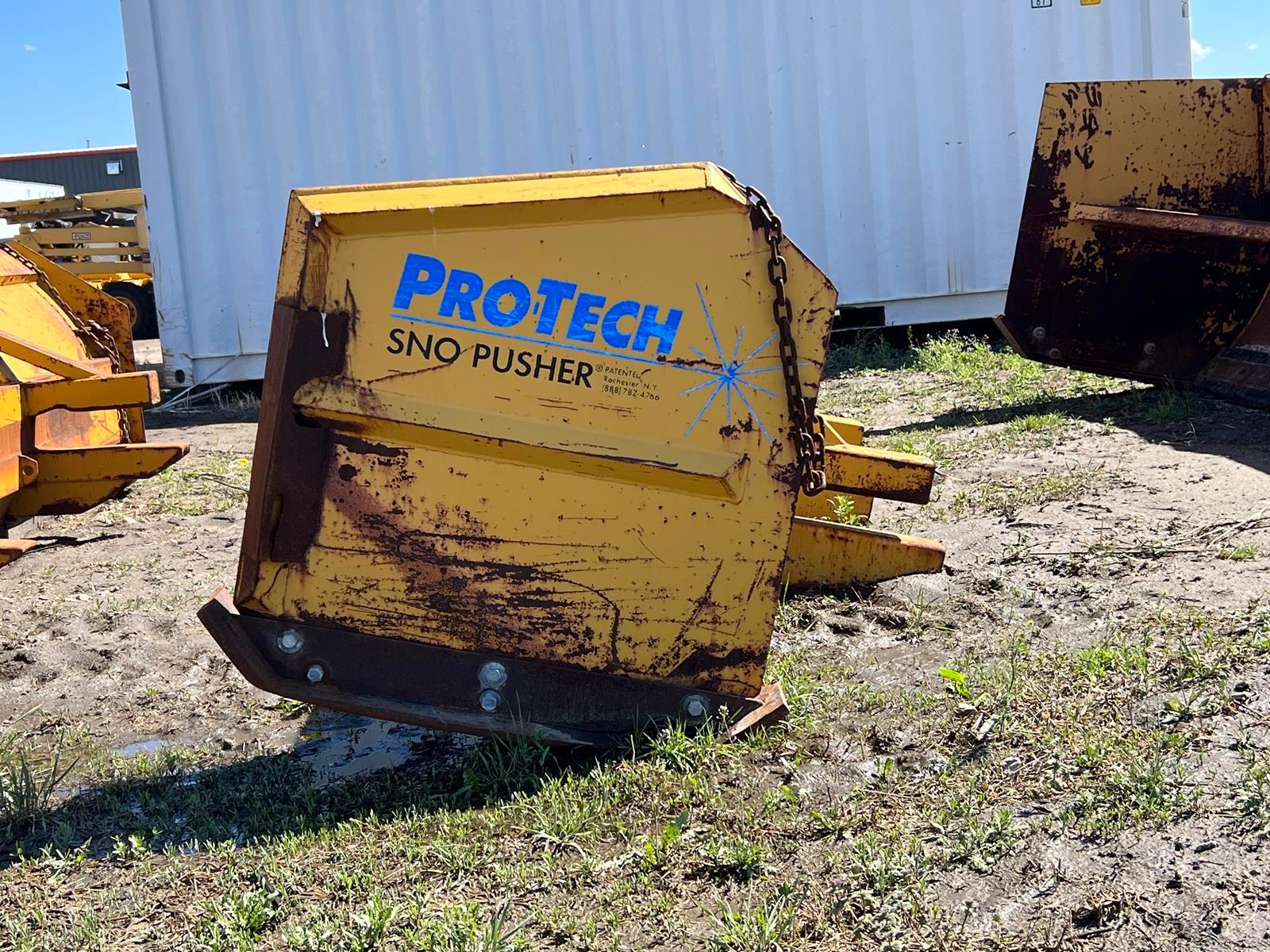 Pro-tech Sp12l Snow Pusher For Wheel Loader, 12ft