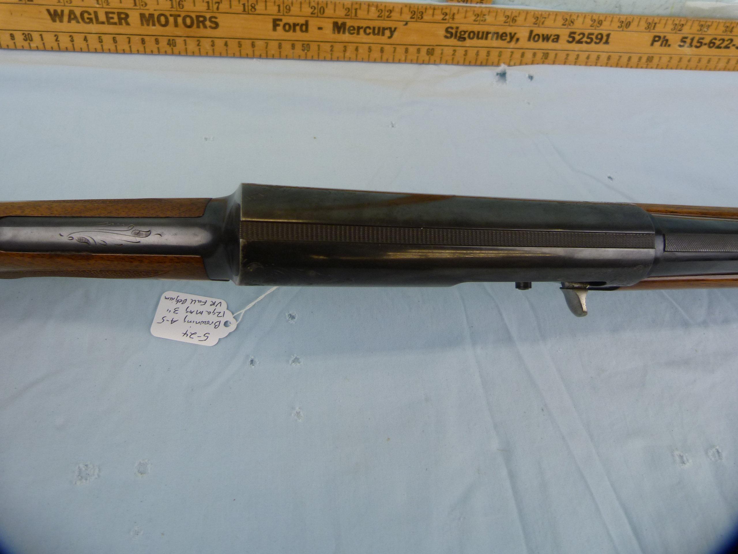 Browning A-5 SA Shotgun, 12 ga Mag, SN: 4V-61298