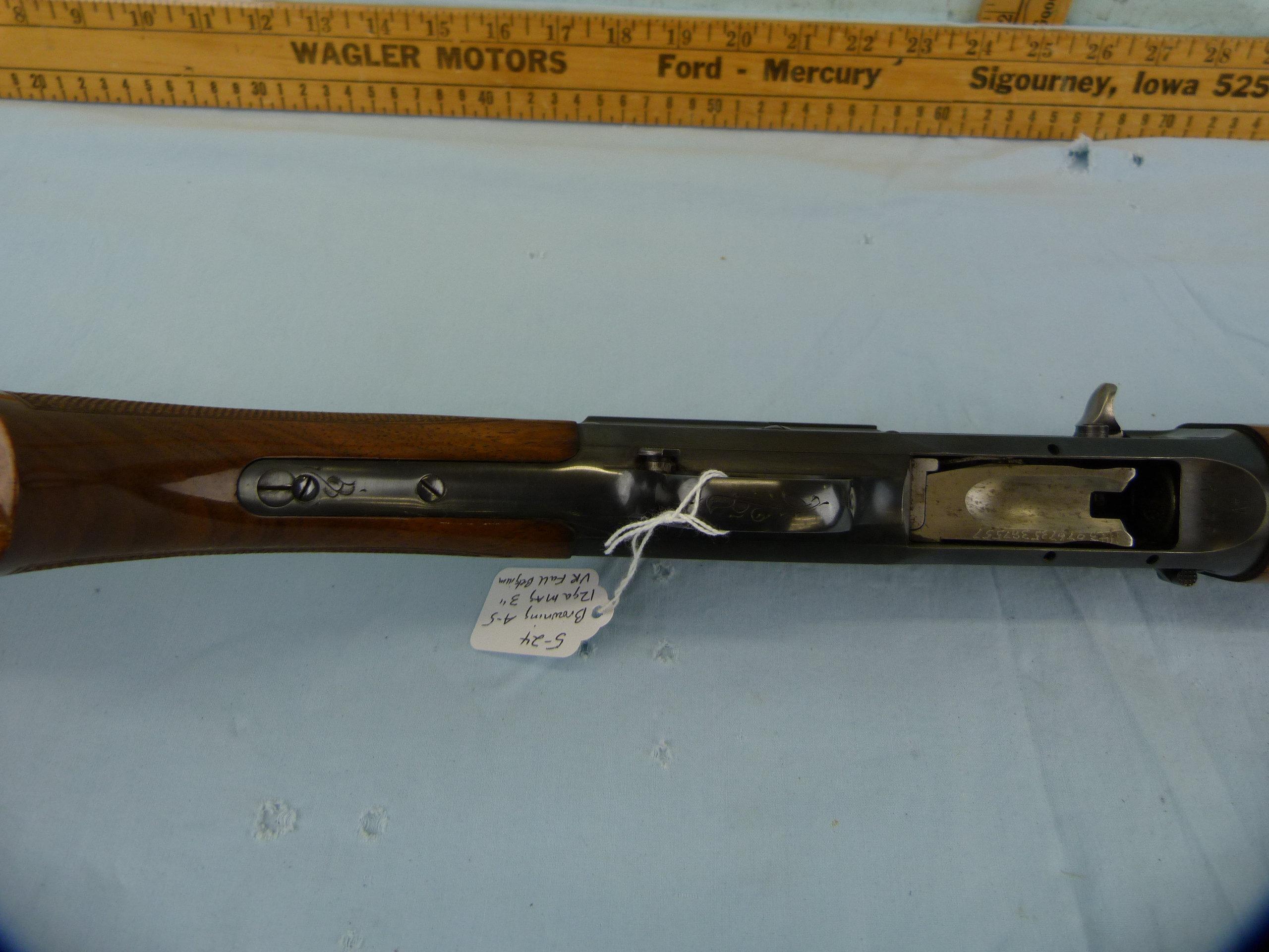 Browning A-5 SA Shotgun, 12 ga Mag, SN: 4V-61298
