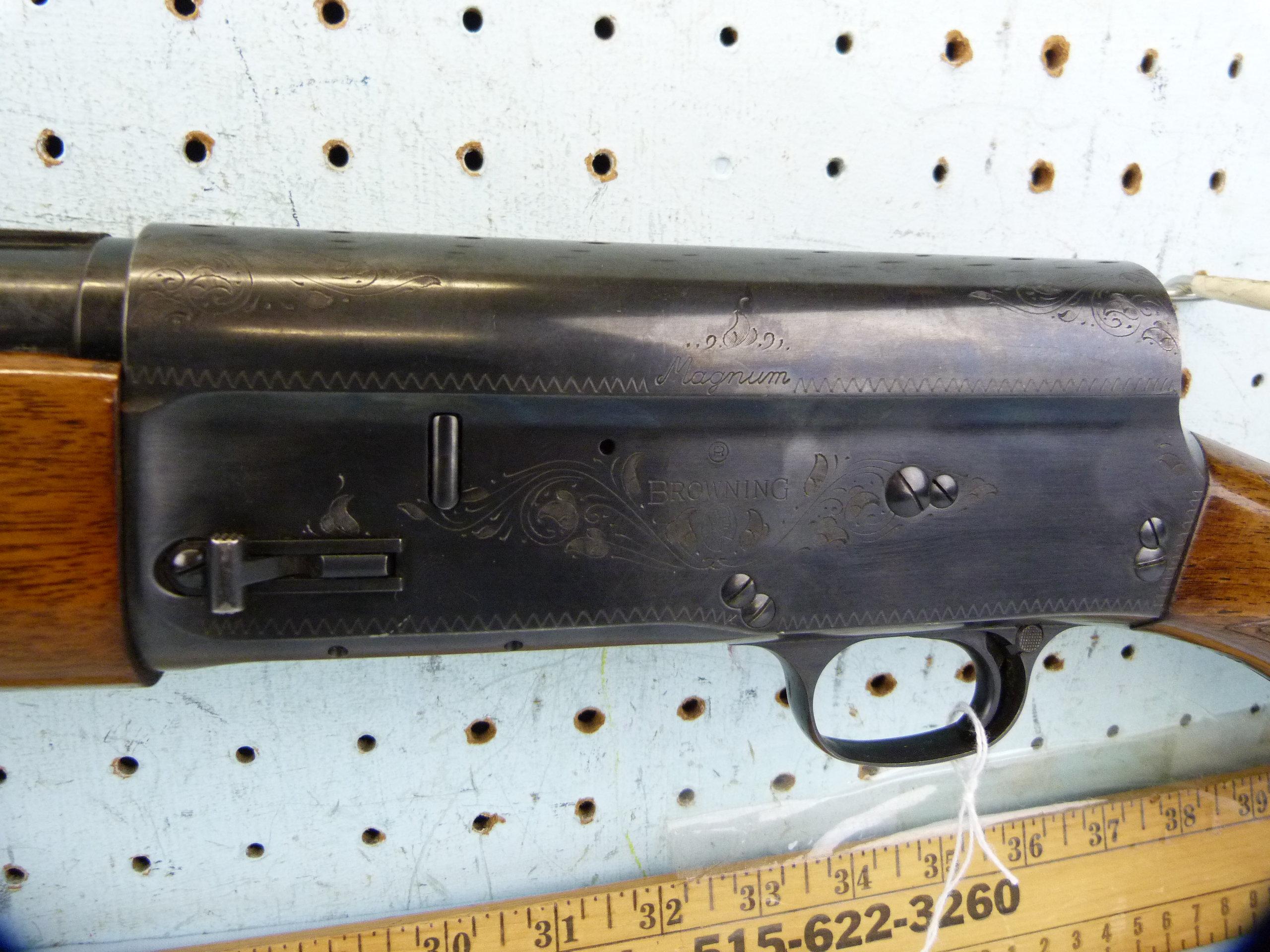 Browning A-5 SA Shotgun, 12 ga Mag, SN: 4V-61298