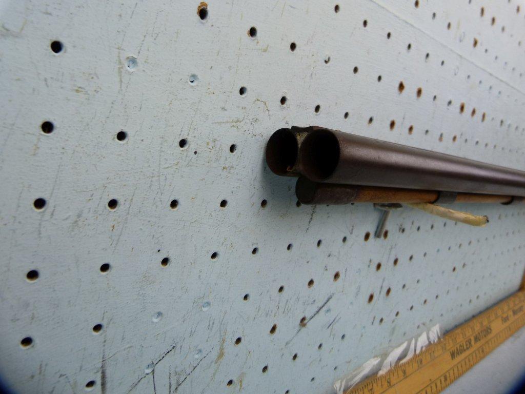 Williams SxS Shotgun, percussion black powder, 10 ga?, double triggers, SN: none