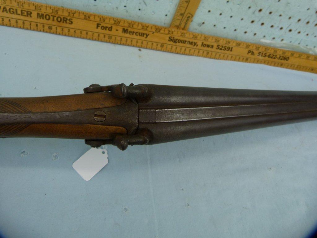 Williams SxS Shotgun, percussion black powder, 10 ga?, double triggers, SN: none