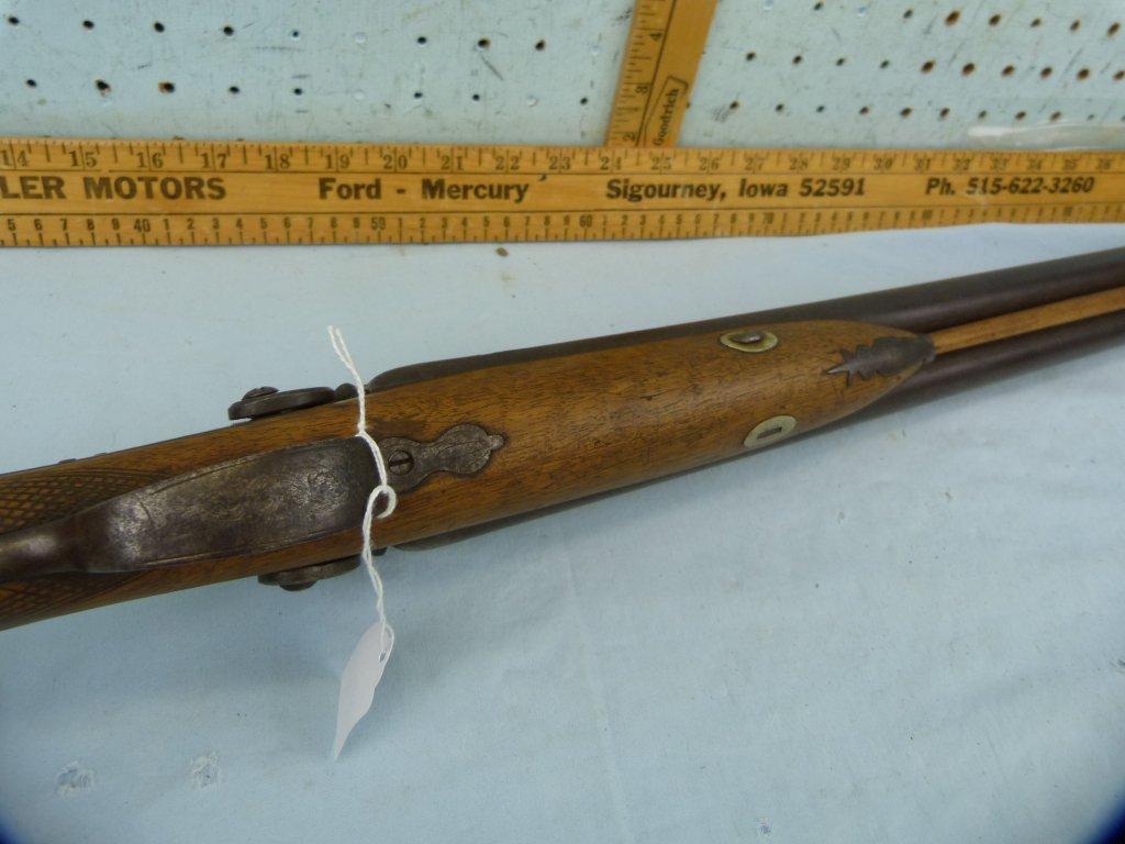 Williams SxS Shotgun, percussion black powder, 10 ga?, double triggers, SN: none