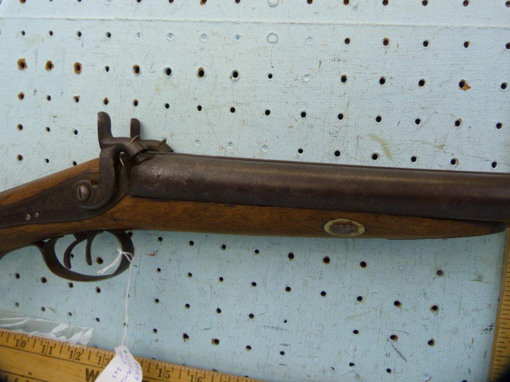 Williams SxS Shotgun, percussion black powder, 10 ga?, double triggers, SN: none