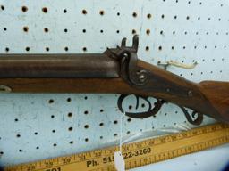 Williams SxS Shotgun, percussion black powder, 10 ga?, double triggers, SN: none