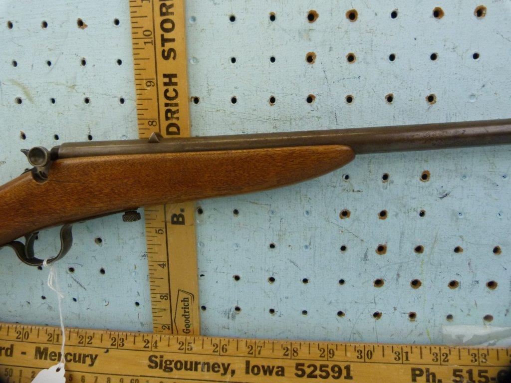 Stevens Junior Model 11 Rifle, 22 LR, drop block single shot, clean, SN:  none