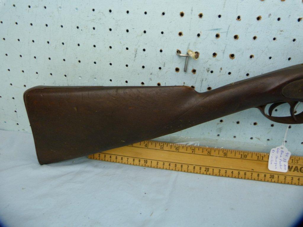 Unmarked black powder percussion SxS, SN:  none