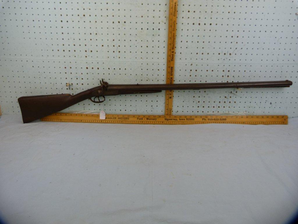 Unmarked black powder percussion SxS, SN:  none