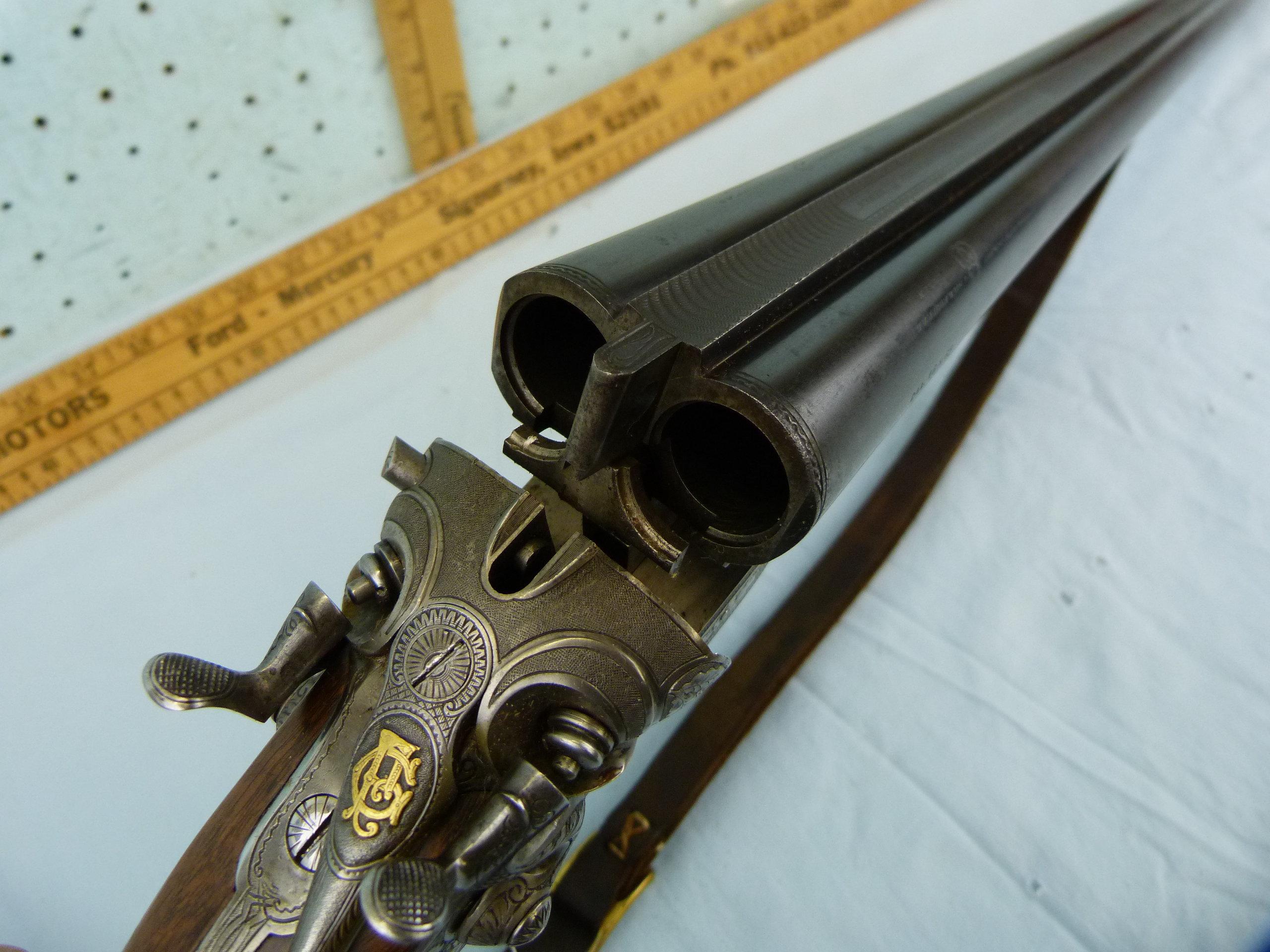 P. Oberhammer SxS Shotgun, cal 16x65 (16 ga), SN: 4684