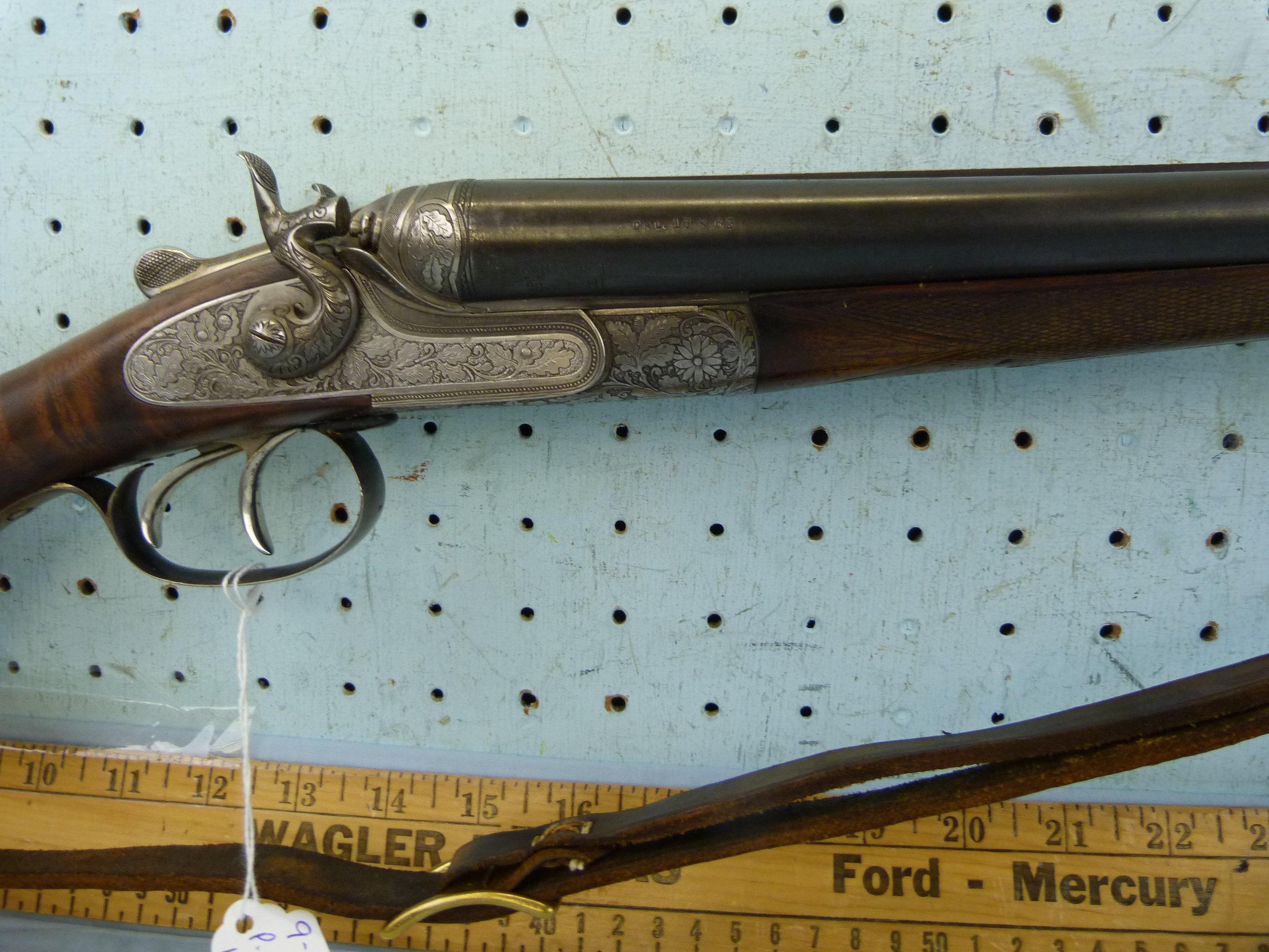 P. Oberhammer SxS Shotgun, cal 16x65 (16 ga), SN: 4684