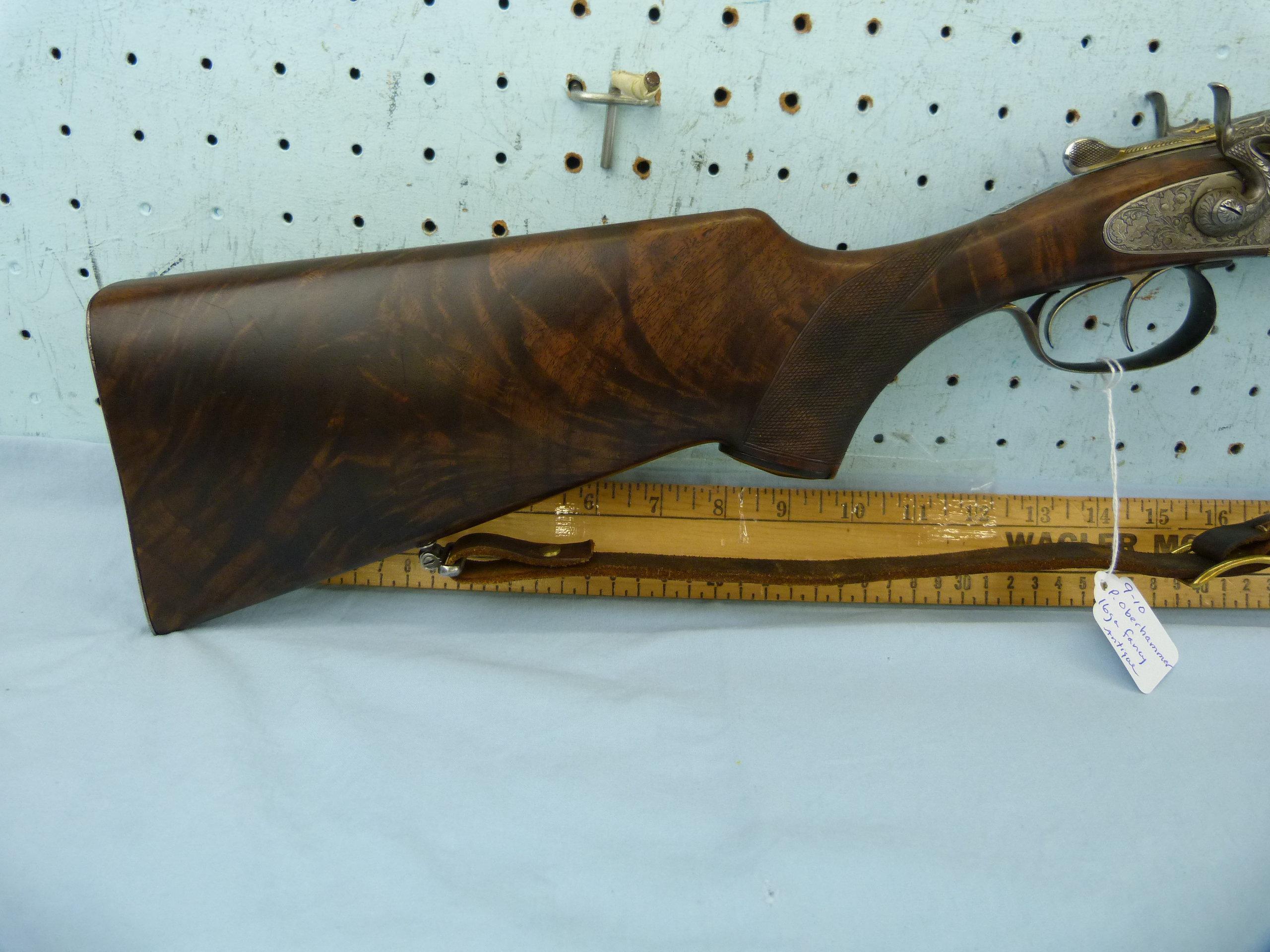 P. Oberhammer SxS Shotgun, cal 16x65 (16 ga), SN: 4684