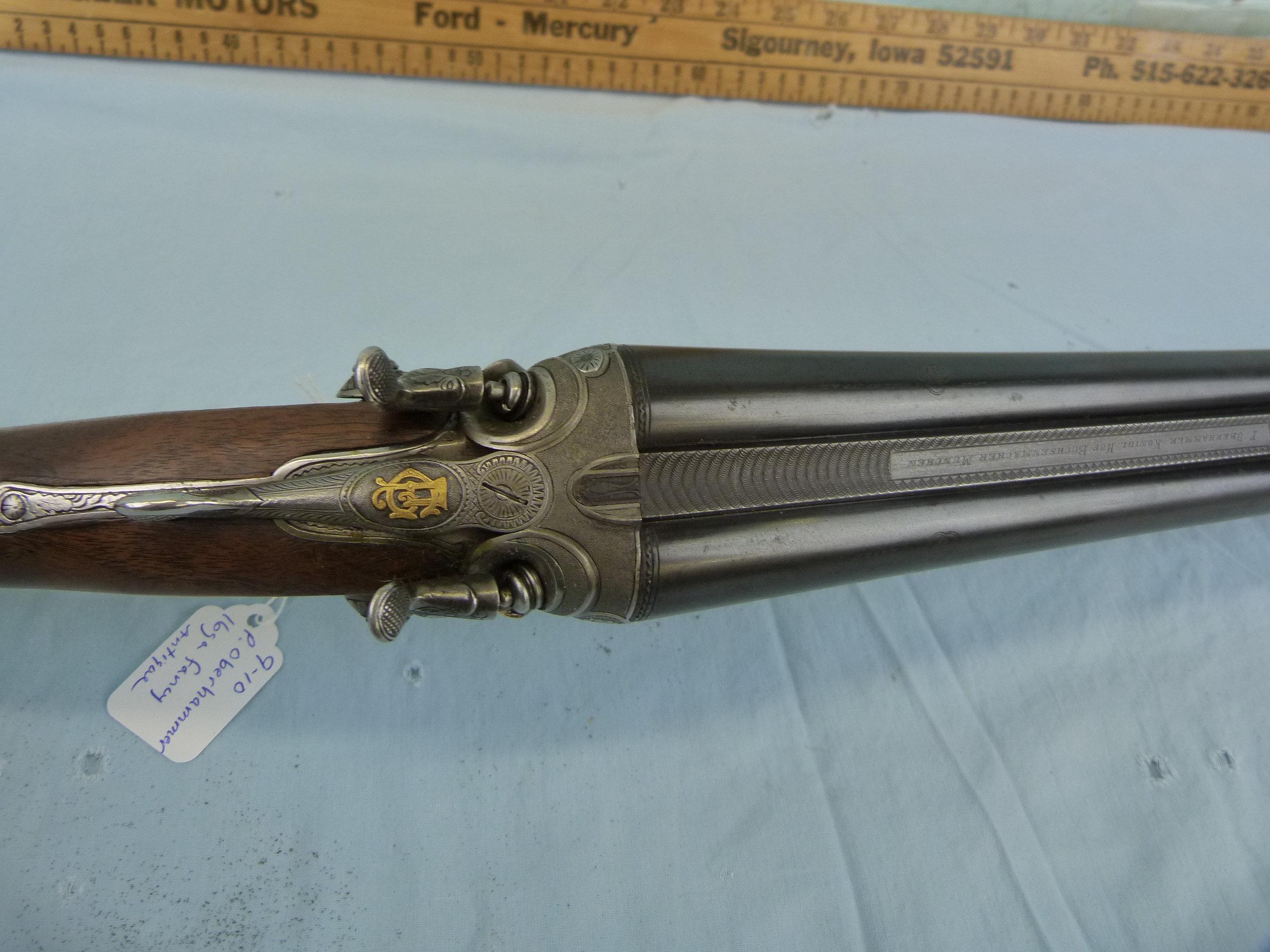P. Oberhammer SxS Shotgun, cal 16x65 (16 ga), SN: 4684