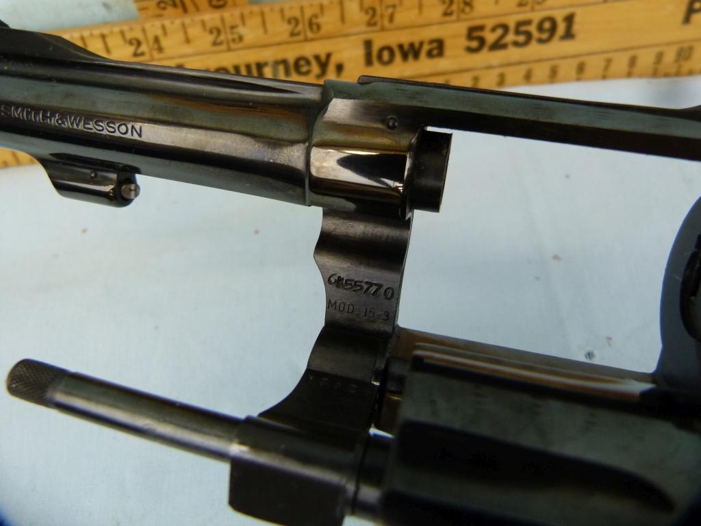 Smith & Wesson 15-3 Revolver, .38 S&W Spl, SN: 6K55770