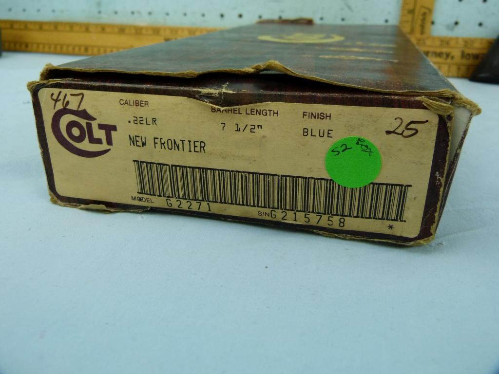 Colt New Frontier Buntline Revolver, .22 LR, SN: G215758