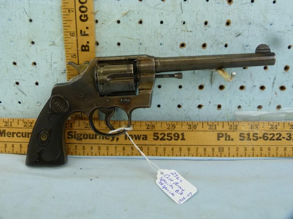 Colt Army Special DA Revolver, .38 Spl, SN: 426833