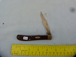 Case XX USA brown single blade knife, 61048, NIB