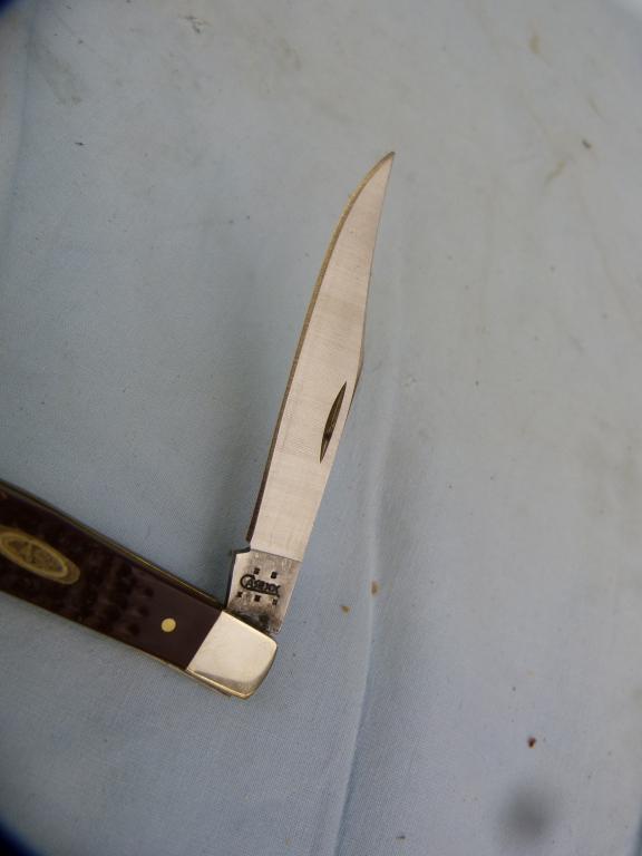 Case XX USA brown single blade knife, 61048, NIB