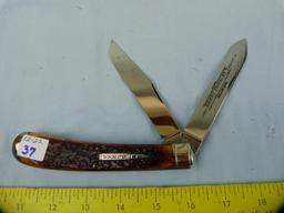 Winchester USA 29105, '94 large guide knife, orange bone, with box