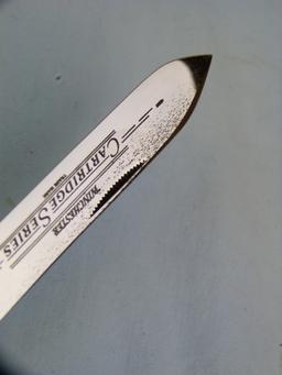 Winchester USA 29105, '94 large guide knife, orange bone, with box