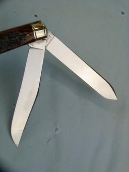 Winchester USA 29105, '94 large guide knife, orange bone, with box