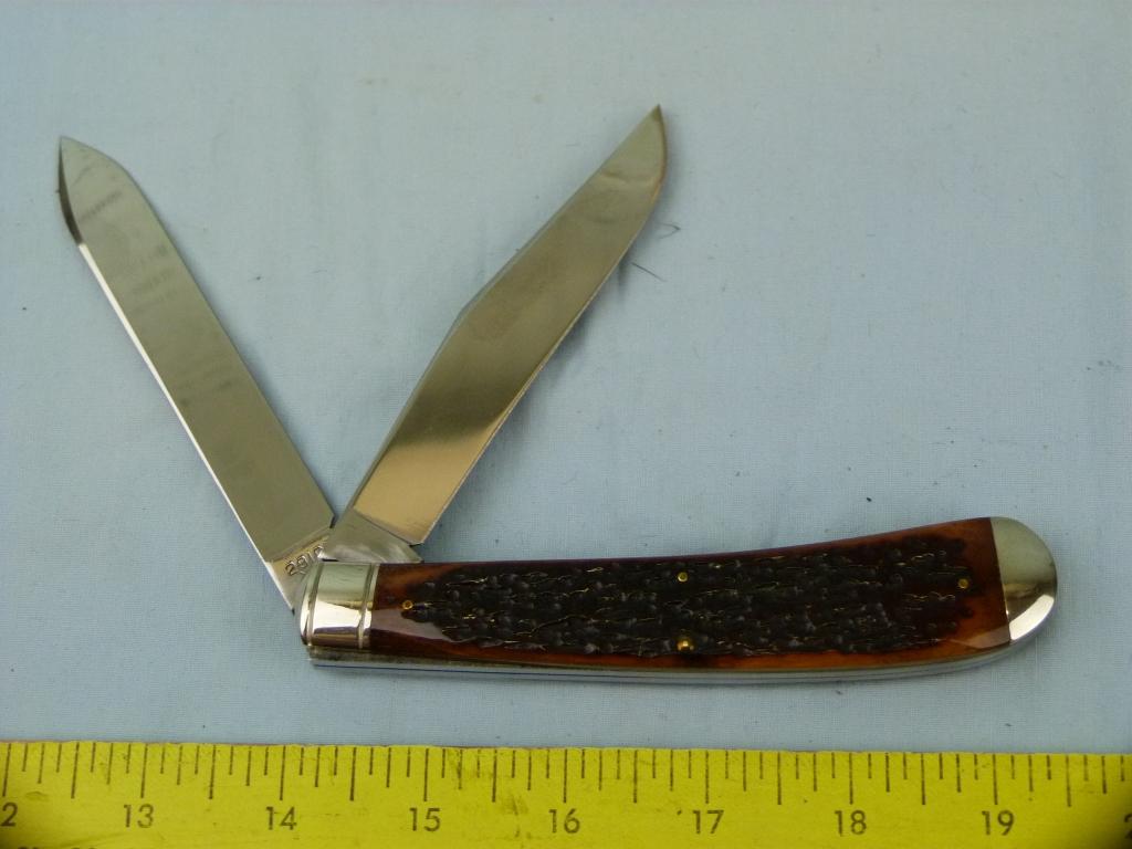 Winchester USA 29105, '94 large guide knife, orange bone, with box