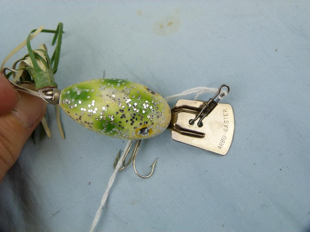 Fishing lure: Fred Arbogast Silver Flash Arbo-Gaster w/box