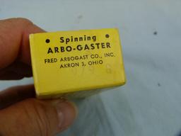 Fishing lure: Fred Arbogast Silver Flash Arbo-Gaster w/box