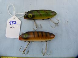 2 Fishing lures: South Bend Midge-Orenos w/boxes, 2x$