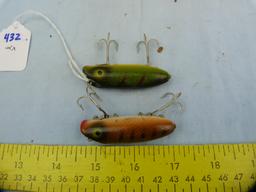 2 Fishing lures: South Bend Midge-Orenos w/boxes, 2x$