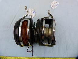 2 Automatic fly reels w/boxes & papers: Wards & Kalamazoo, 2x$