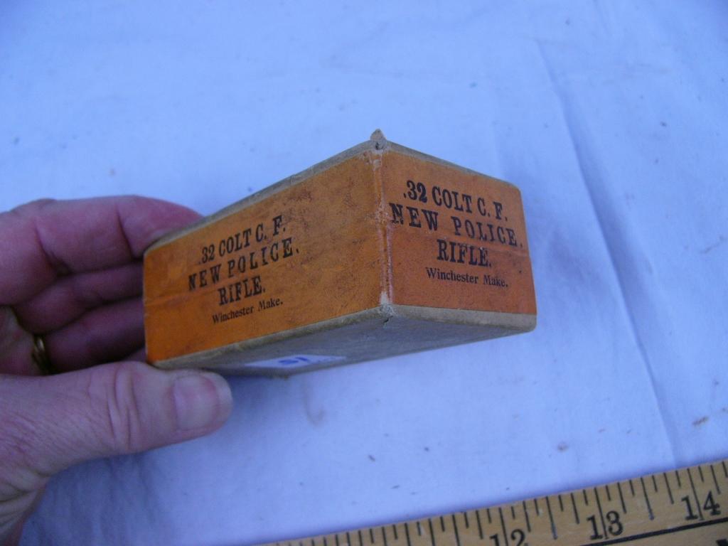 Ammo: 1 box Winchester .32 Colt New Police, 50 rds, sealed box