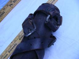 Leather scabbard for flag or telescope - 31" L