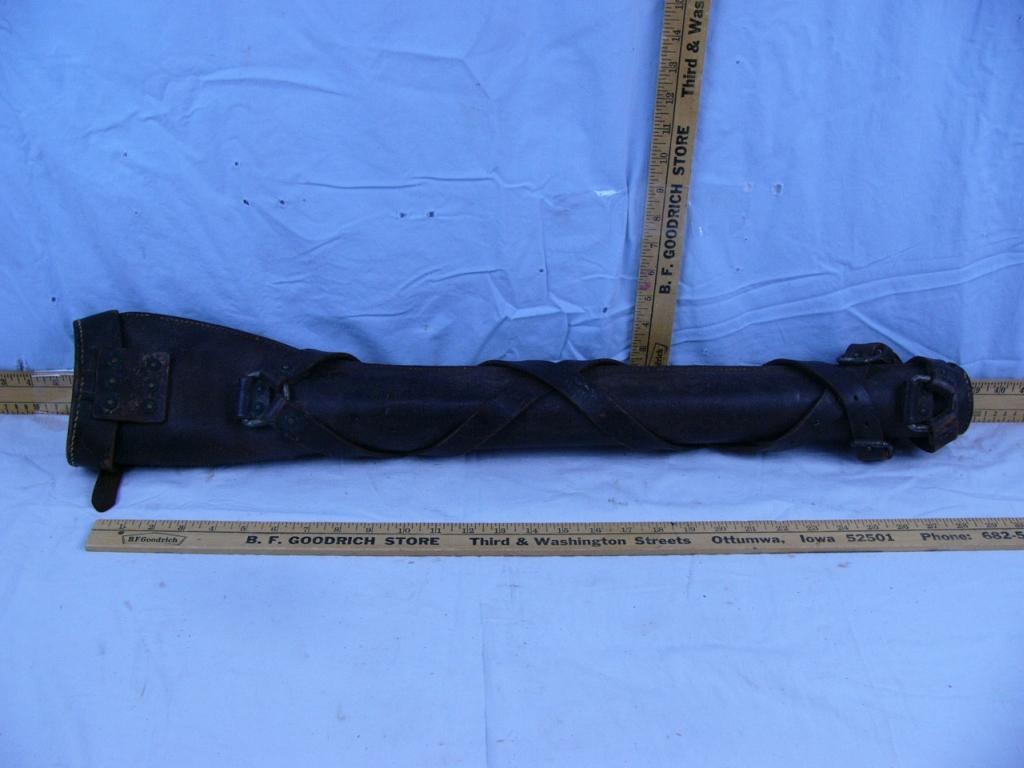 Leather scabbard for flag or telescope - 31" L