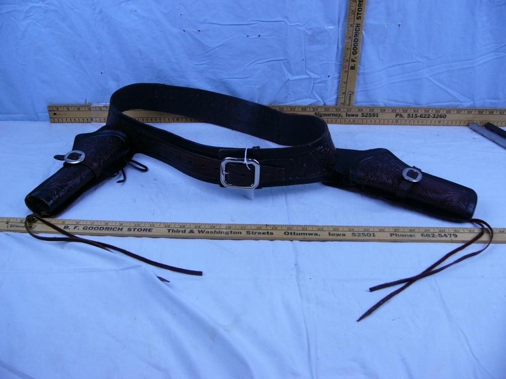 Double holster rig: 48" L, Classic Old West Styles Maker, El Paso TX