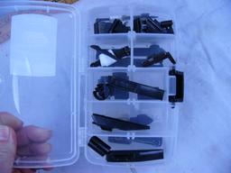 Variety of front & rear sites and hoods, some marked Savage - AOM