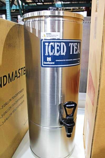 NEW CECILWARE 5-GALLON STAINLESS STEEL ICED TEA DISPENSER