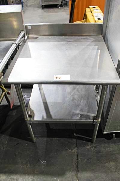 30IN. STAINLESS STEEL WORKTOP TABLE