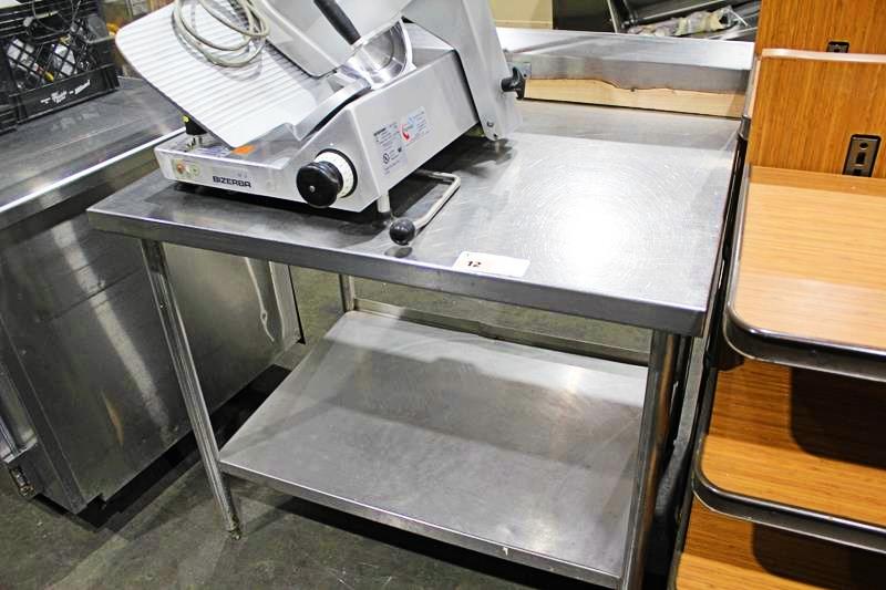 42IN. STAINLESS STEEL WORKTOP TABLE