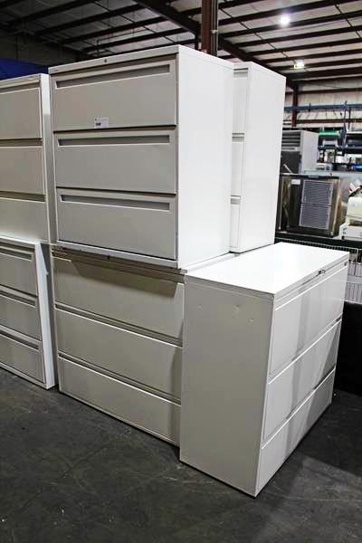 MISC 3-DRAWER FILE CABINETS