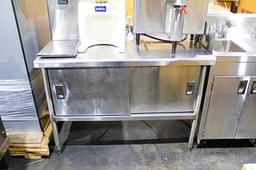 4' STAINLESS STEEL WORKTOP CABINET